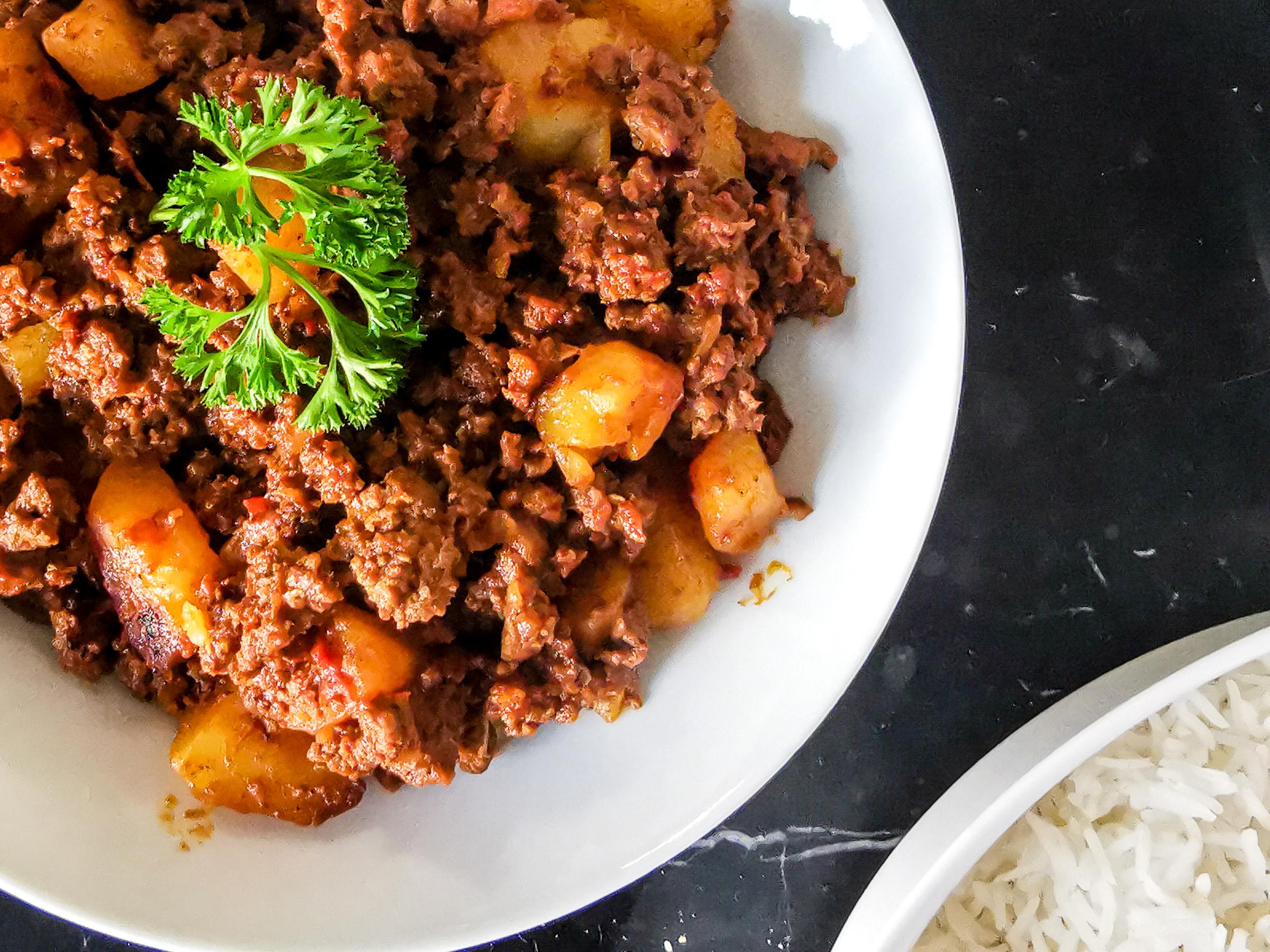 Bild på Indisk köttfärsgryta med potatis