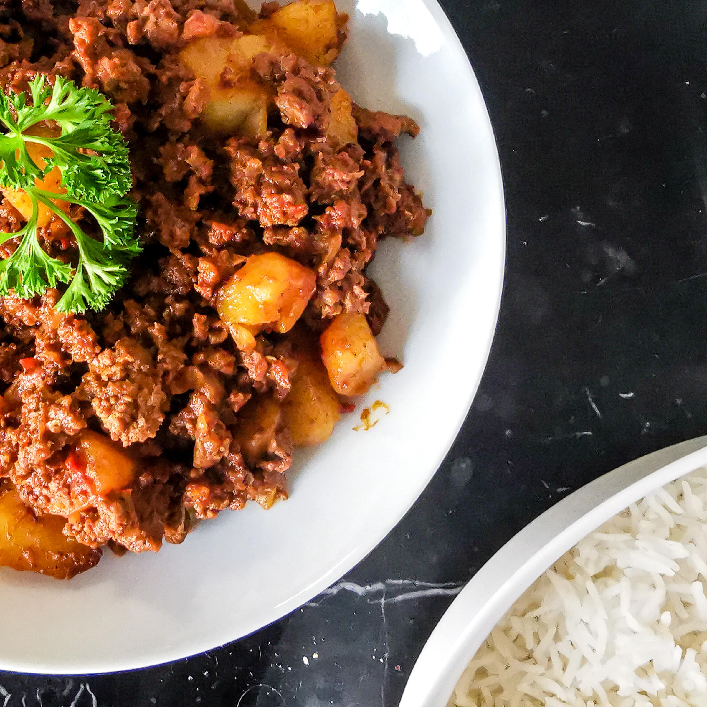 Bild på Indisk köttfärsgryta med potatis
